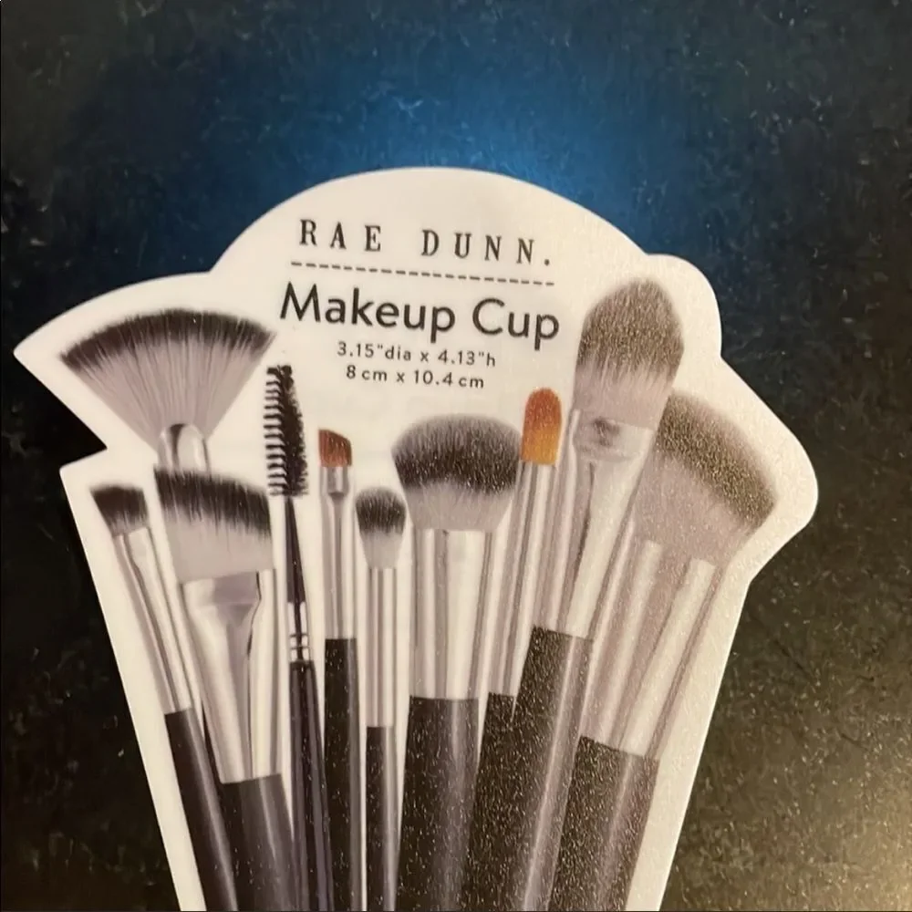Rae Dunn “Makeup JUNKIE” Makeup Holder in Purple.  Rare HTF
